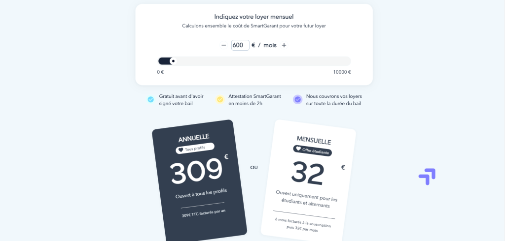 Offre SmartGarant pour étudiants